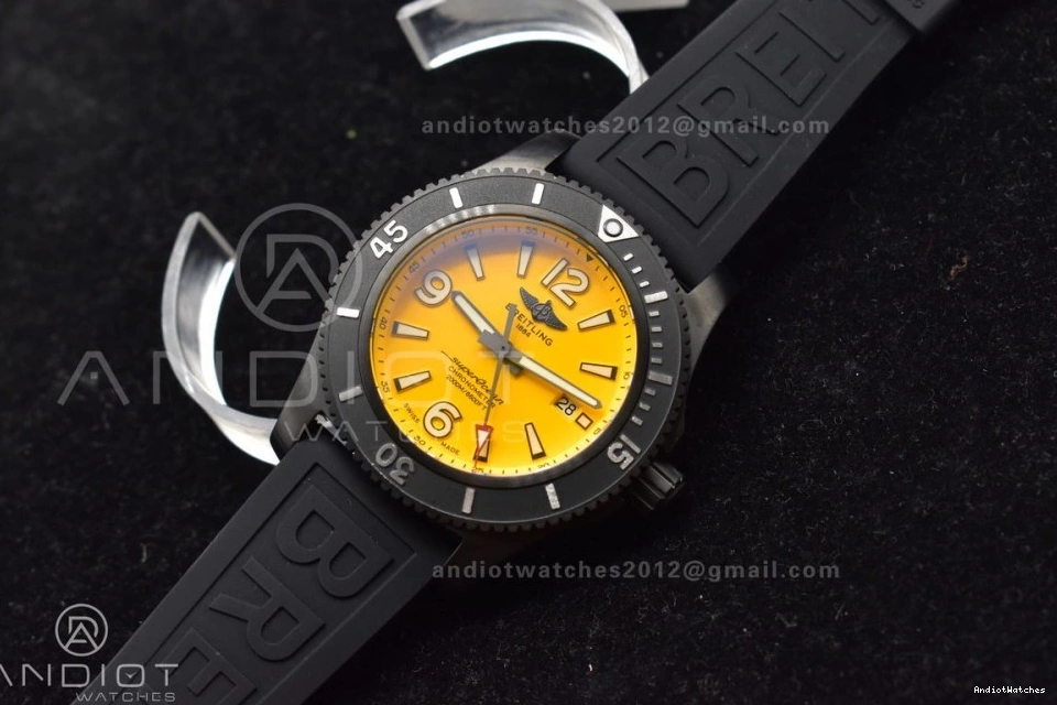 TF GoAnywhere Edition Rubber Black Black 1:1 Superocean Dial Best Automatic Strap Yellow 1175 A Bezel 44 on 0708